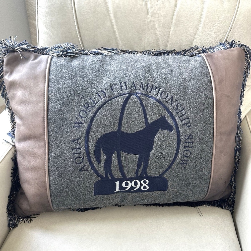 AQHA 1998 World Championship Equestrian Show Jacket CUSTOM Pillow Wool Leather